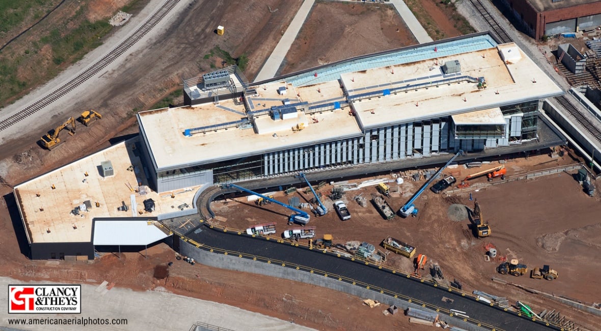 Aerial view of Raleigh Union Station